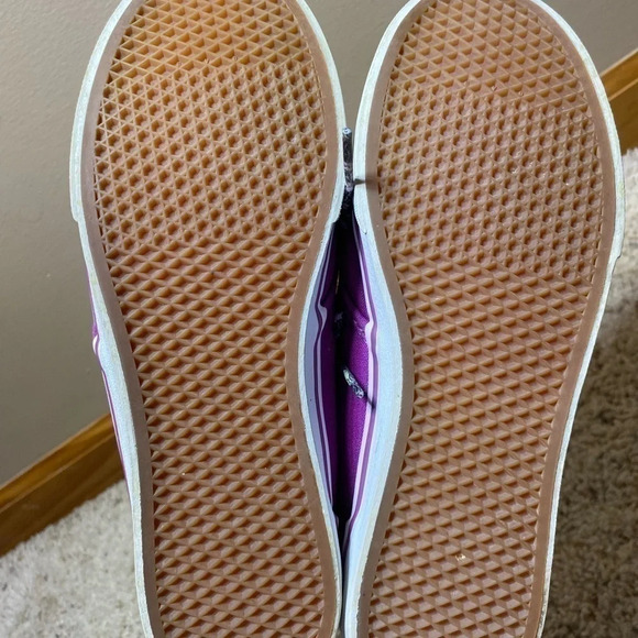 Magenta floral Vans matching laces 7 - Picture 4 of 6